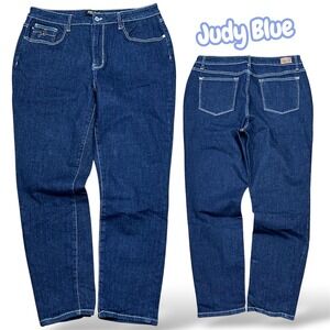 Judy Blue Mom Jeans Dark Wash High Rise Tapered Leg JB88273 DK Womens 15/32